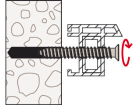 fischer window frame screw FFS 7.5 x 42 TX30 flat head